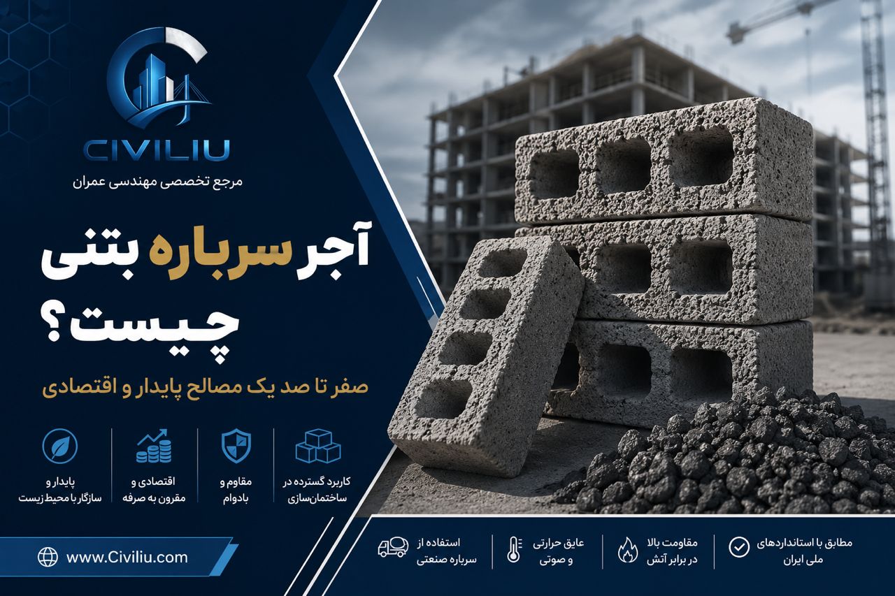 آجر سرباره بتنی چیست؟ صفر تا صد یک مصالح پایدار و اقتصادی